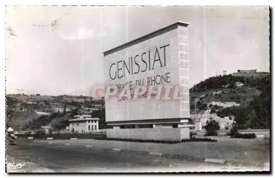 Barragem de GENISSIAT — Monumento comemorativo « Força e Luz » — editor: Fotógrafo Verdadeiro