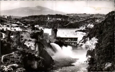 Genissiat (Ain) — Barragem e Cachoeira Doucine — editor C.A.P. n°10