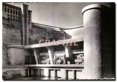 Barragem de Génissiat (Ain) — Central Léon Perrier e Edifício Administrativo — Edição C.N.R. 1950
