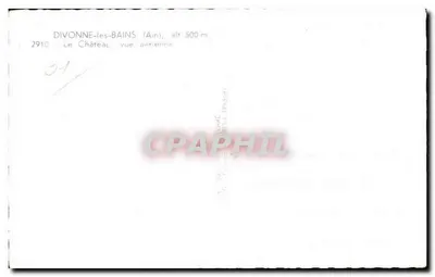 Divonne-les-Bains — Zamek, widok z lotu — 2910 — Rewers