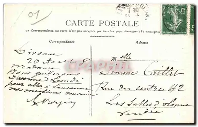 Divonne-les-Bains — Źródło Divonne — Bogat, fot.-wyd., Divonne — Rewers