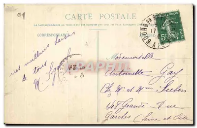 Stare stroje bressańskie — Les Courtisailles (Ain) — B. Ferrand, wydawca, ul. Centrale 41 — Rewers