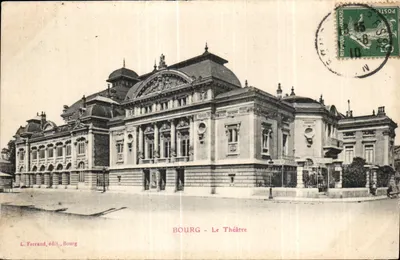 Bourg - Le Théâtre — éditeur L. Ferrand, Bourg
