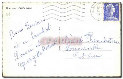 Ars (Ain) — widok katedry i dzielnicy — zdjęcie Willand n°61 — Rewers
