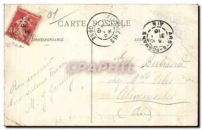 Widoki kościoła i wsi ARS (Ain) — Vernu, fot. (Ain) — Rewers