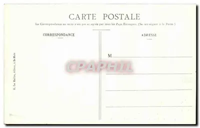As Margens da Rance — Partida do barco de St-Malo — H. Le Maillo, editor, n° 1359 — Verso