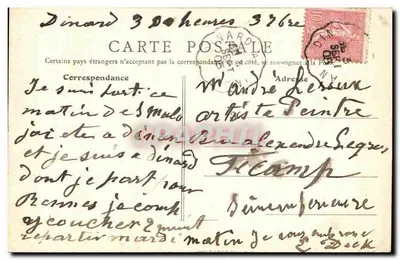 Dinan (C.-du-N.) - Brama Pelikan, ulica Haute-Voie — J. Passemard, wyd., Dinan — Rewers