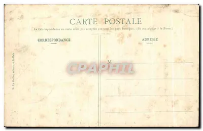 As margens da Rance — O Cais dos Barcos de St-Malo — H. Le Mulifot, editor em St-Malo, n° 861 — Verso
