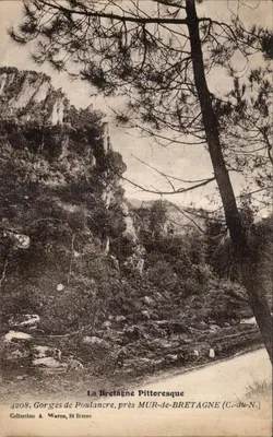 Gorges de Poulancré, perto de Mur-de-Bretagne (C.-du-N.) — Coleção A. Waron, St Brieuc — n° 4208
