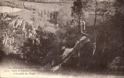 A Bretanha Pitoresca — Vale de Poulancré, perto de MUR-de-BRETAGNE — Coleção A. Weren, St-Dreux