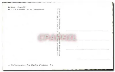 Dinan (C.-du-N.) — El Castillo y su Promenade — Combier (S.-et-L.) — Reverso