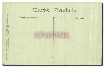 Le Yaudet (Côtes-du-Nord) — Altar da Virgem deitada — Imp. Neurin e Cie, Paris — Verso