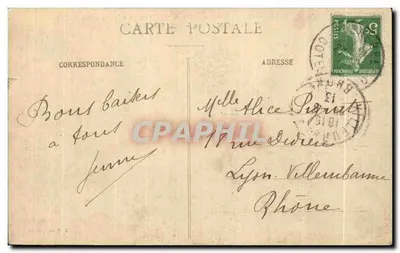 O Cabo Fréhel (C.-du-N.) — O curioso Rocher de "la Fanconnière", com assentos regulares, escavado sem parar pela onda espumante — J. Bonzec, Milan — Verso