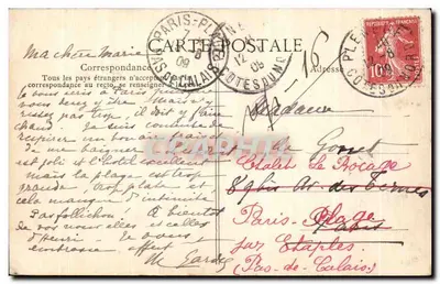 Brzeg Zielonego Diamentu — Widok na skałę Verdelet, studium skał — VAL-ANDRÉ, n°2185 — Rewers