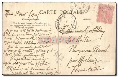 Val-André — Widok z Ker-Arvor — G.F. n°4:07 — Rewers
