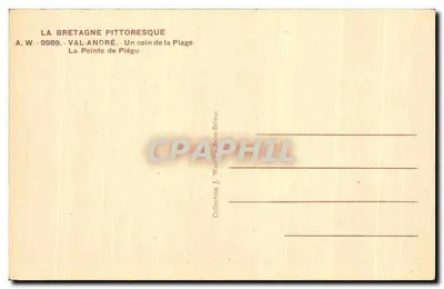 La Pointe de Piégou — La Bretagne pittoresque — A.W. 9989 — Rewers