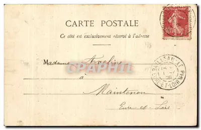Porche des « Pérès en Mer » à Perros-Guirec — Chantons de Théodore Botrel — Collection A. Waron, St-Brome — Verso