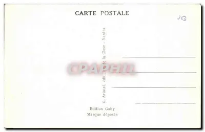 Dinan — Vista general, basada en una antigua grabación — Edición Le Gall — Reverso