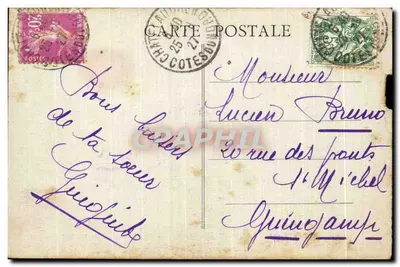 Preventorio de San-Laurent (cerca de San-Brieuc) — La clase al aire libre - Chicos — Delattre & Guingamp — Reverso