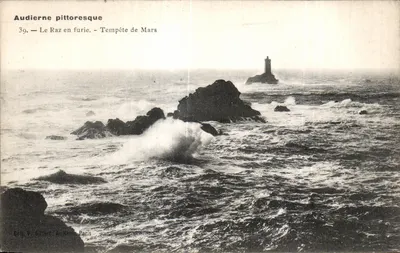 O Raz em fúria — Tempestade de Março — Colli. V. Gillerf, Audierne, Paris