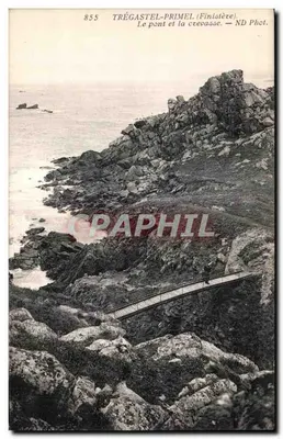 Trégastel-Primel (Finistère) — O ponte e a ctevassée — ND Phot.