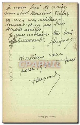 Kervoyal - A Praia — carta postal n°672 — Verso