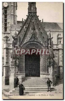 Landudec (Finistère) — O Porche da Igreja — ND. Phot.