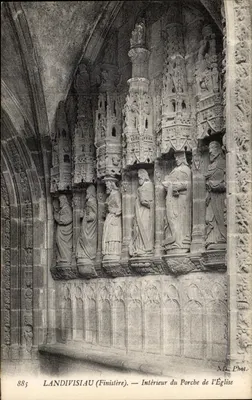 Landivisiau (Finistère) — Interior do Portal da Igreja