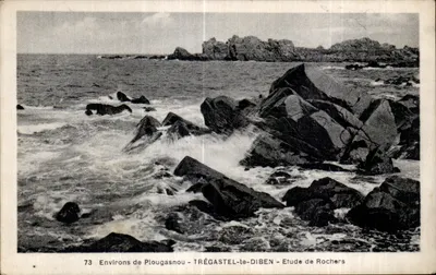 Ambiente de Plougasnou — TRÉGASTEL-le-DIBEN — Estudo de Rochas — n°73