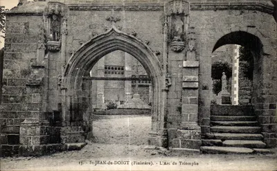 St-Jean-du-Doigt (Finistère) — O Arco do Triunfo — editor não identificado, n° de série 13