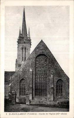 St-Jean-du-Doigt (Finistère) — Abside da igreja (século XV) — Carta postal n°2