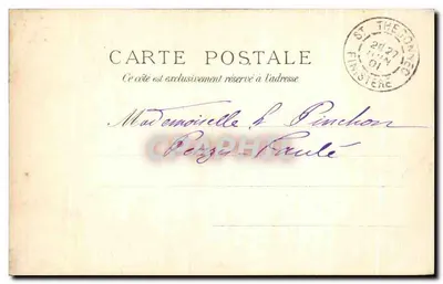 Saint-Thégonnec - Całość Katedry — Zbiór Villarès, Quimper, n°781 — Rewers