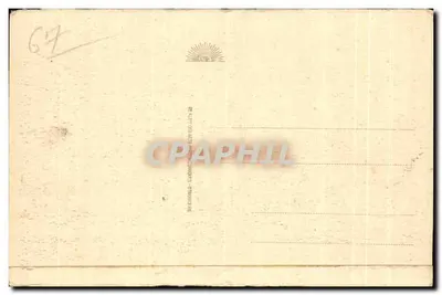 Cartolina d'epoca Saverne Il Castello e Piazza del Mercato — Verso