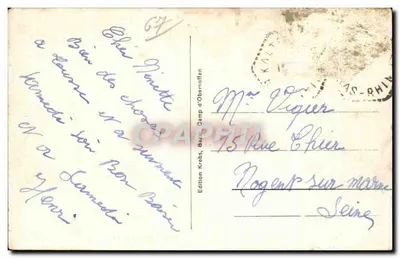 Camp d'Oberhoffen — Widok z lotu ptaka — Wydawnictwo Krebs, Bazeilles — Rewers