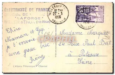 Plac targowy — Willer-sur-Thur — wydawca A. Vivien — Rewers