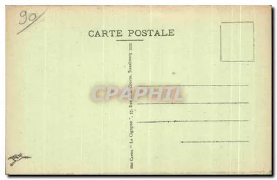 Ballon d'Alsace (wys. 1256 m.) — Statua Jeanne d'Arc — Karty 'La Cigogne', Strasbourg — Rewers