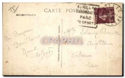 Aurillac — Zamek Świętego Etienne (strona wschodnia) — 'Pittoresque du Cantal' — Wydawnictwo Malroux-Aurillac — Rewers