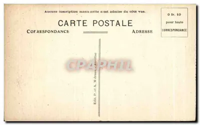 Aurillaco — Poort van de Consulaire Huis — Ed. P. et A. Miroux — Achterkant