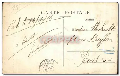 Aurillac - Le Château de St-Étienne — éditeur Pierre Maïroux, lib.-édit. Aurillac — Verso