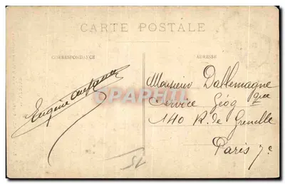 Aurillac — Wejście główne do Domu Konsularnego — L'Auvergne, wydawca MT, n°5 — Rewers