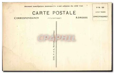 Aurillac — Zamek Świętego Etienne — Wyd. P. i A. Malron — Rewers