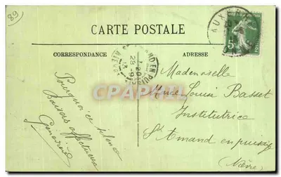 Auxerre — Pomnik Jean-Josepha Fouriera — LL. — Rewers