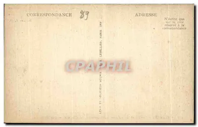 Auxerre — Binnenkant van de Kerk van Sint Germain, de Kapel — Notices J. D. — Achterkant
