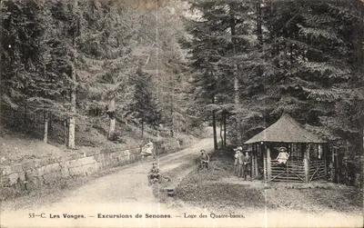 Les Vosges — Excursões de Senones — Cabana dos Quatro-bancos