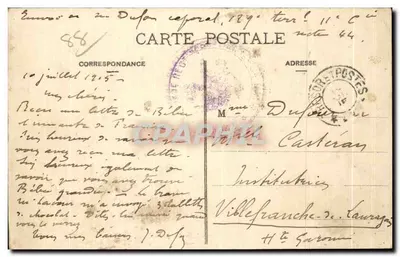 Les Vosges — Excursões de Senones — Cabana dos Quatro-bancos — Verso