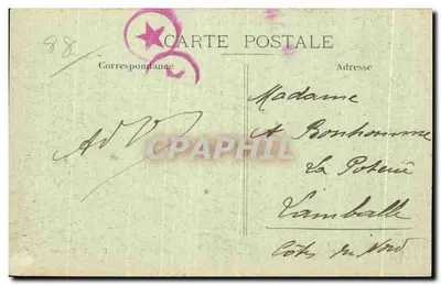 Val-d'Ajol (Vosges) — Peuillée-Dorothée — Widok z Drogi do Plombières — Rewers