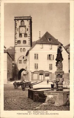 Fontanna i Wieża Mięsna — Ribeauvillé — Braun & Cie, Wydawca, Ribeauvillé