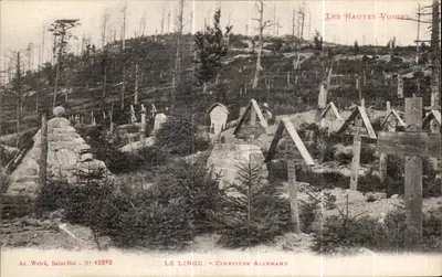 Le Linge - Cmentarz Niemiecki — Wysokie Vosgi — Ad. Weick, Saint-Dié, N° 12892