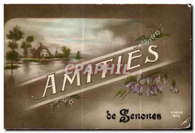 Bilhete postal antigo Amizades de Senones