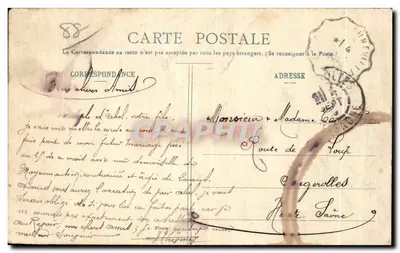 Bilhete postal antigo Moyenmoutier L Abbaye — Verso